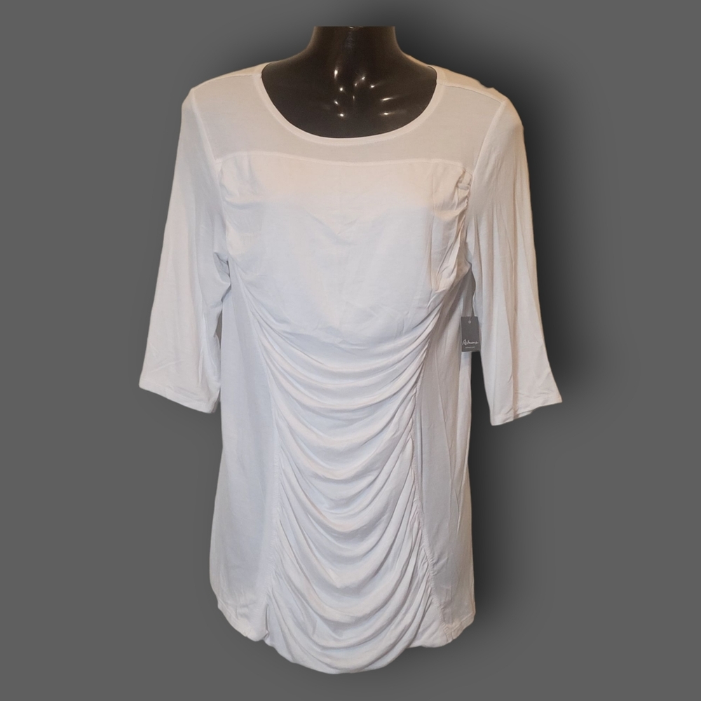 REITMANS - Women's Draped 3/4 Sleeve Blouse